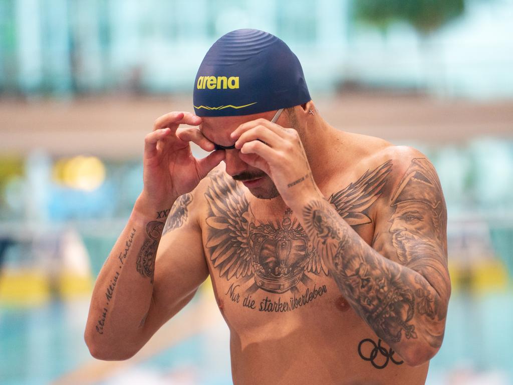 Australian swim sensation Kyle Chalmers at the NSW State Championships. Picture: Emma Newton
