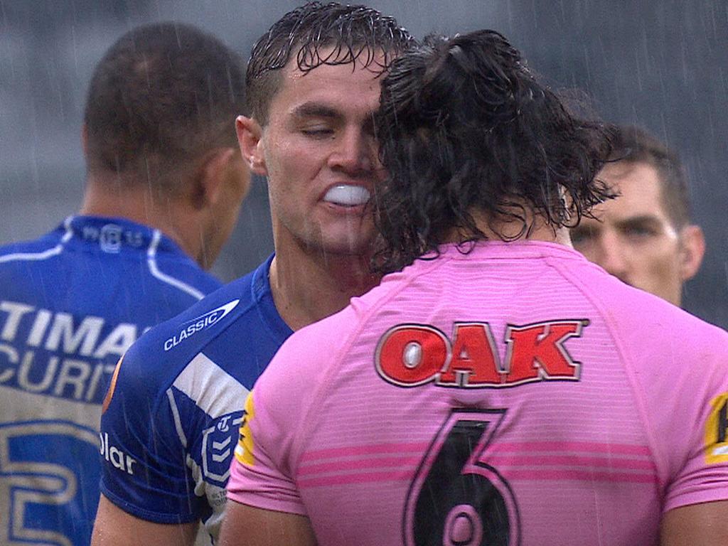 Nrl 2021 Kyle Flanagan Vs Jarome Luai Headbutts Bulldogs Vs Panthers Round 2