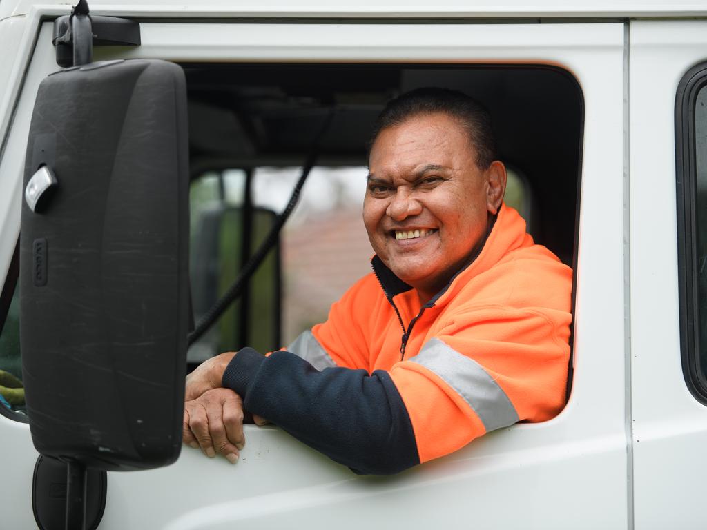 Filipaina’s job as a garbage man is just one, smaller, part of his incredible story and legacy in rugby league. Picture: AAP Image/Dan Himbrechts