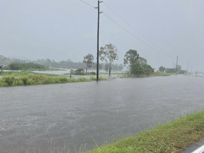 Queensland Fire and Emergency Service shared this photo of flooding near Beaconsfield Rd in the Mackay region, January 12, 2023.