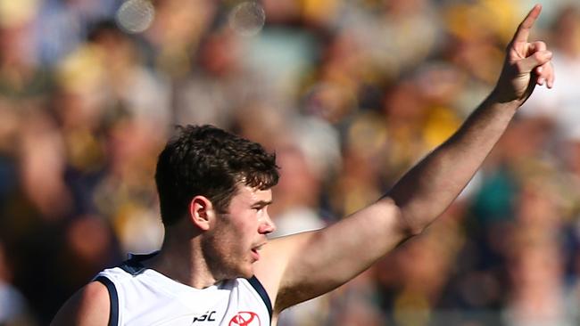 Young gun Mitch McGovern has put his hand up to be a major part of the Crows’ future, signing for three years. Picture: Paul Kane/Getty Images