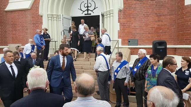 Jack Gleeson funeral: Pallbearers take the coffin to the hearse