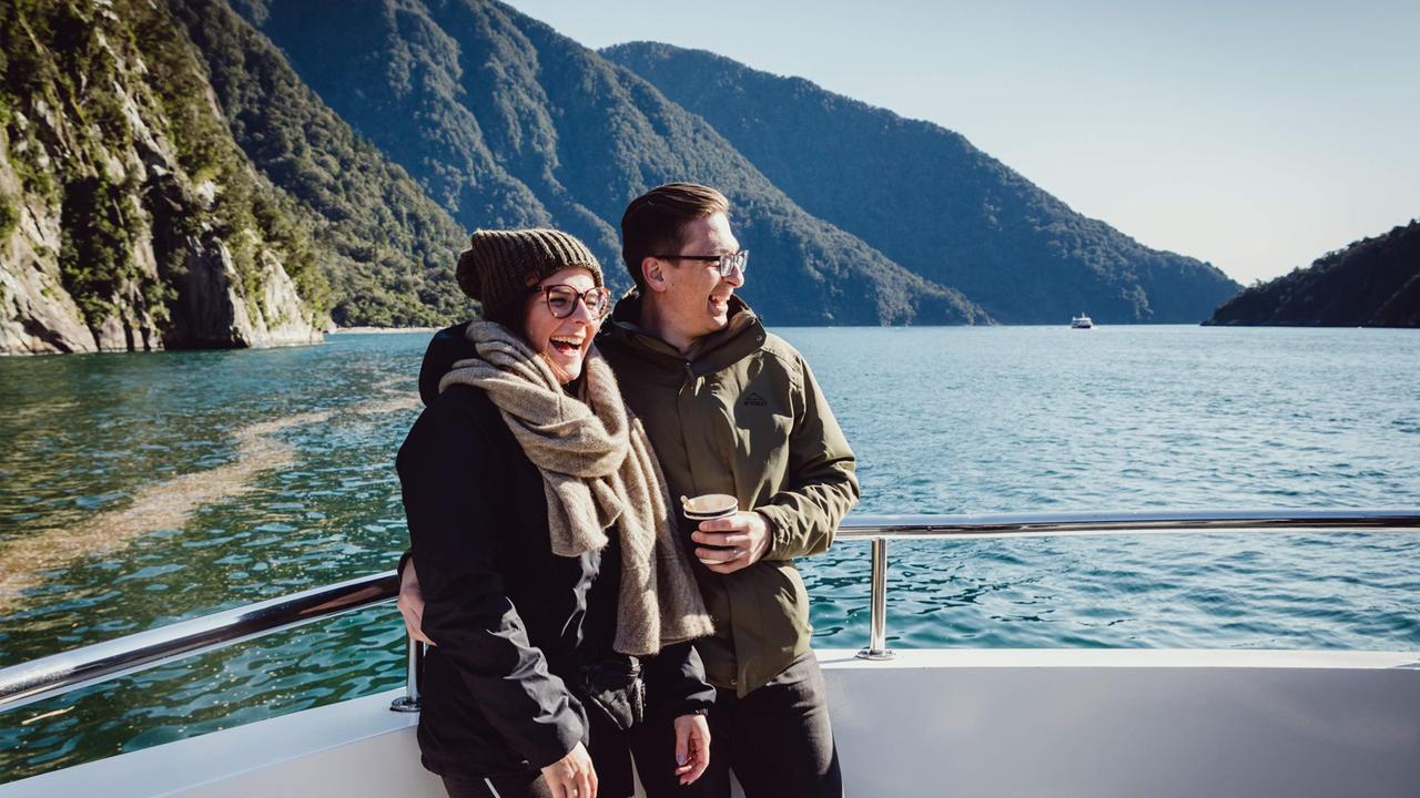 Enjoy the stunning waterfalls, mountains, and native fauna at Milford Sounds with this daylong tour from Queenstown. Image: Klook.