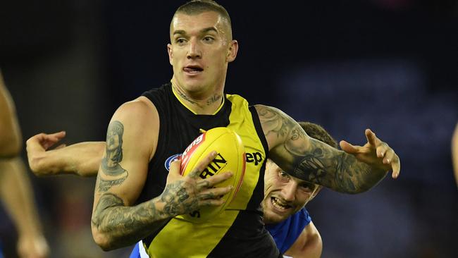 Dustin Martin will be a free agent at the end of the season.