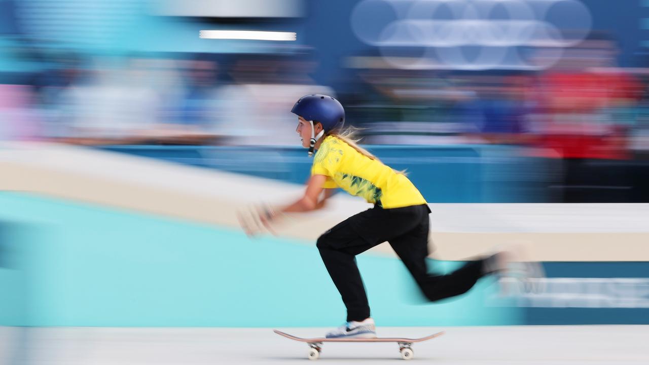 Chloe in action during the women's street final on day two of the Olympic Games Paris 2024 at Place de la Concorde on July 28. Picture: Julian Finney/Getty Images