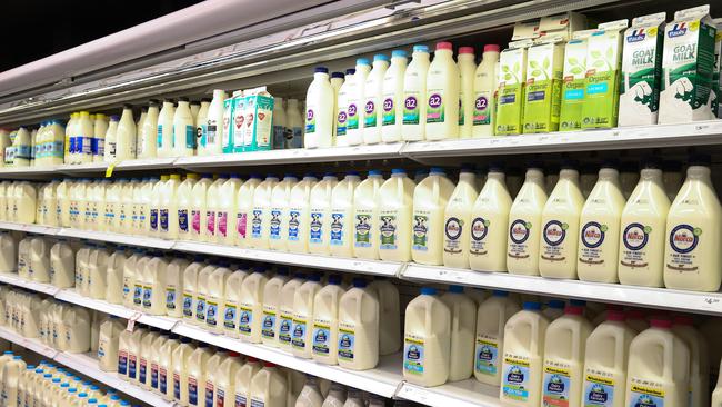 Taming inflation will still leave prices for essentials such as bread and milk 20 per cent more expensive than it was just over two years ago. Picture: NCA NewsWire