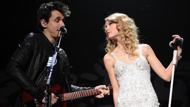 John Mayer took a dig at ex-girlfriend Taylor Swift on her birthday. Picture: Bryan Bedder/Getty Images