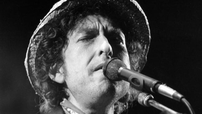 Dylan performing in 1984 in Munich. Picture: AFP