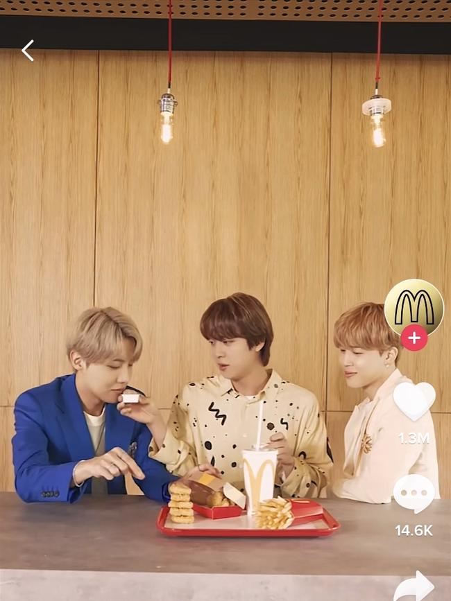 K-pop band BTS promotes the ‘BTS meal’.