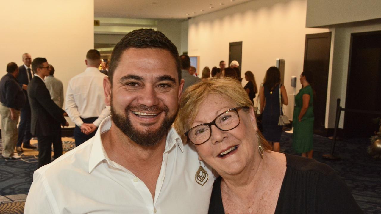 Steven Weir and Di Felstead at GC Community Fund Christmas Appeal breakast at The Star Gold Coast. Pic: Regina King