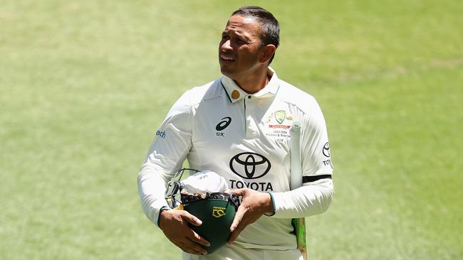 Khawaja didn’t seek permission to wear the armband. (Photo by Paul Kane/Getty Images)