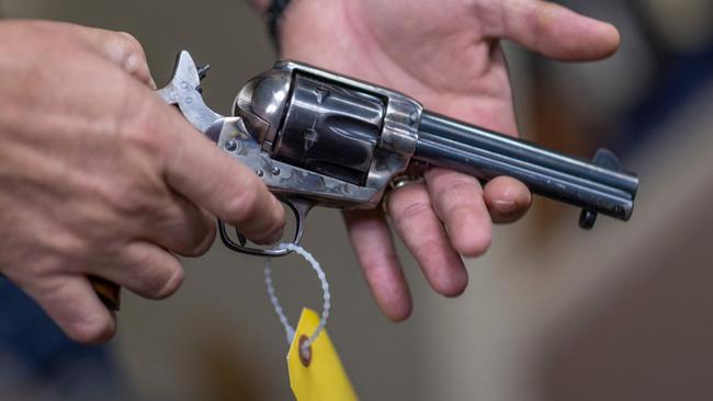 An example of a prop gun. Picture: AFP