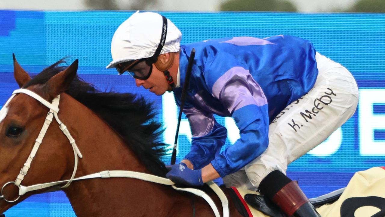 Kerrin McEvoy partners Misty Legend on Thursday. Picture: Getty Images