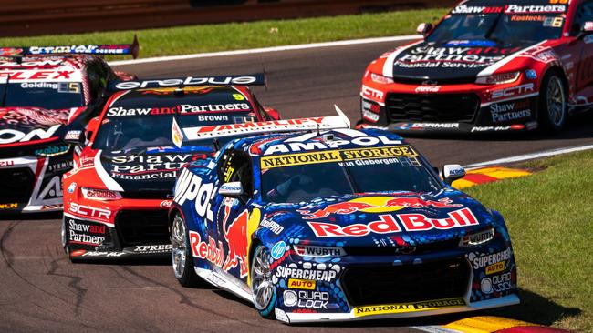 DARWIN, AUSTRALIA – JUNE 18: (EDITORS NOTE: A polarising filter was used for this image.) Shane van Gisbergen driver of the #97 Red Bull Ampol Racing Chevrolet Camaro ZL1 during the Betr Darwin Triple Crown, part of the 2023 Supercars Championship Series at Hidden Valley Raceway on June 18, 2023 in Darwin, Australia. (Photo by Daniel Kalisz/Getty Images)