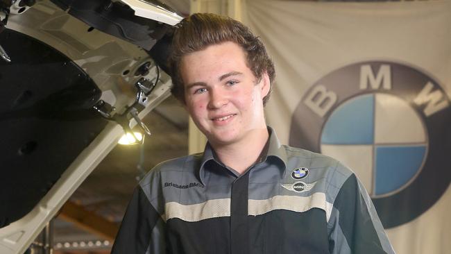 MIGAS apprentice Ryan McPhillips is completing his light vehicle automotive apprenticeship while finishing Year 12. Picture: Sarah Marshall