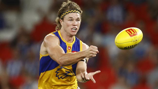 Former Demon Jayden Hunt has been the perfect pick up for West Coast. Picture: Getty Images