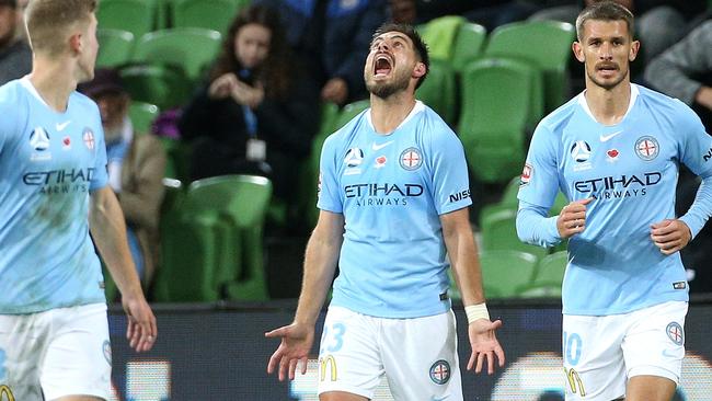 Bruno Fornaroli was dropped for City’s clash against Roar last Saturday. Picture: AAP