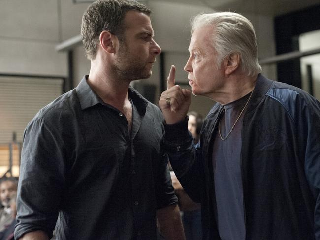 Liev Schreiber as Ray Donovan with Jon Voight as Mickey Donovan.  Picture:  Supplied