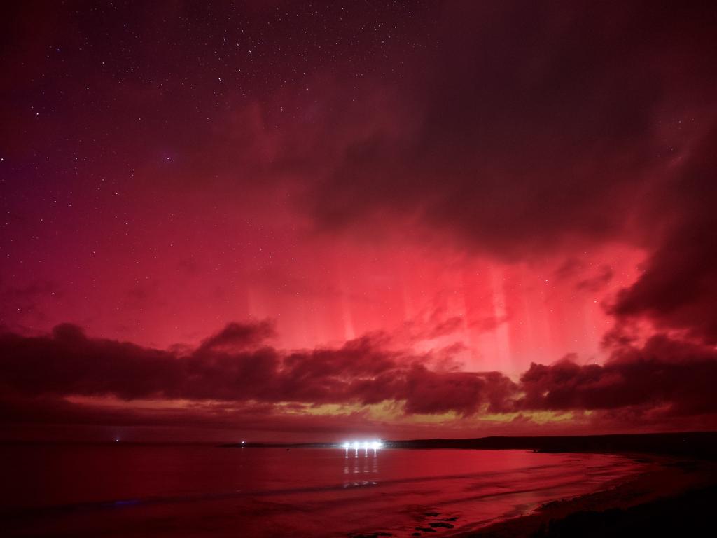 The lights from Kangaroo Island. Picture: Linda N Irwin-Oak