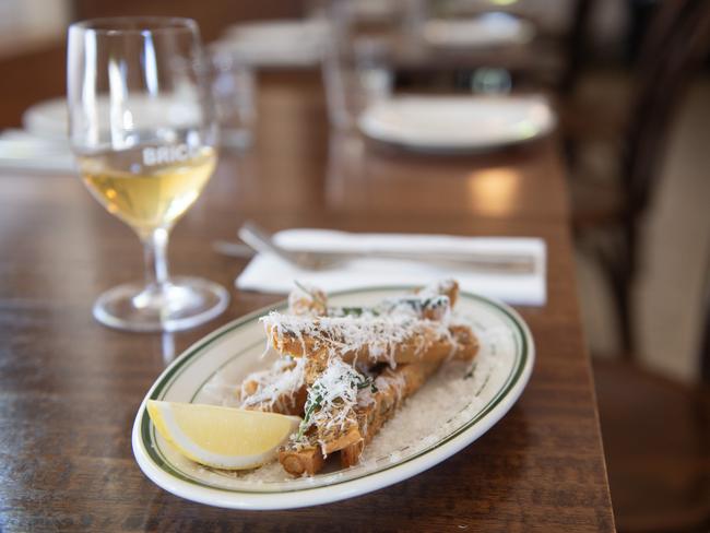 Give the chickpea panisse a big ol’ squirt of lemon. Picture: Nicki Connolly