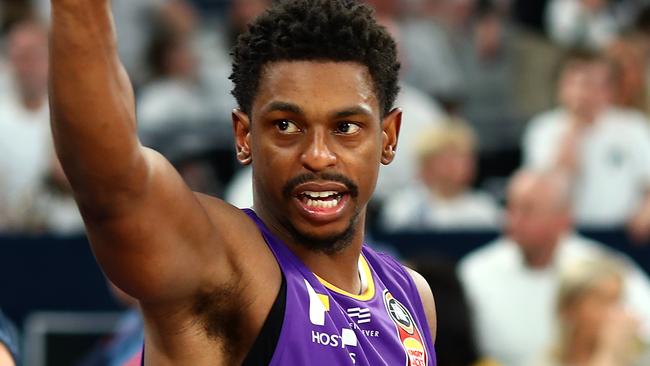 MELBOURNE, AUSTRALIA – DECEMBER 14: Casper Ware of the Kings waves to the crowd after Kings win during the round 11 NBL match between Melbourne United and Sydney Kings at Melbourne Arena on December 14, 2019 in Melbourne, Australia. (Photo by Kelly Defina/Getty Images)