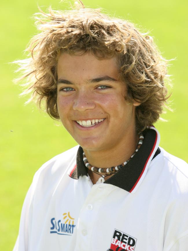 Alex Carey playing for South Australia Under 15s in 2006. Picture: Stephen Laffer