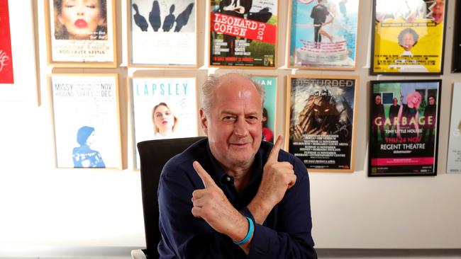 Music guru Michael Gudinski. Picture: Stuart McEvoy/The Australian.