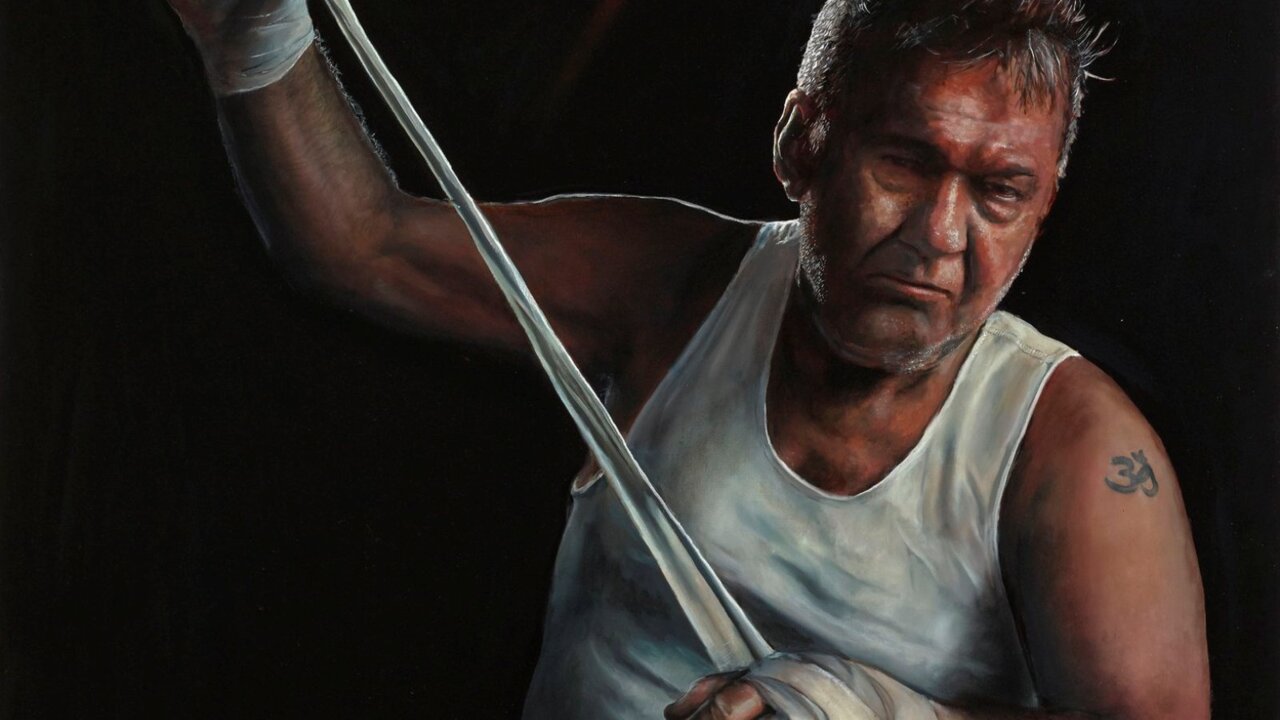 Jimmy Barnes portrait wins Archibald Packing Room Prize