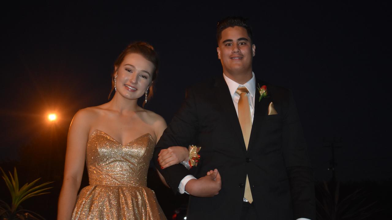 Annaleis Golder and Isaac Pierre, St John's Senior Formal, Roma 2019.