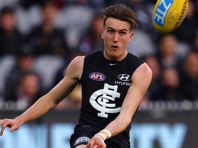 AFL Round 16. Carlton vs. Melbourne at the MCG. Carlton's Harrison Macreadie   . Pic: Michael Klein