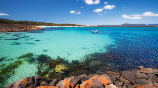 <p><span>5/16</span></p><h2>It may look like the crystal clear waters of the Galapagos Islands ...</h2><p>But this is Maria Island - a mountainous island located in the Tasman Sea, off the east coast of Tasmania. Photo: Tourism Australia</p>