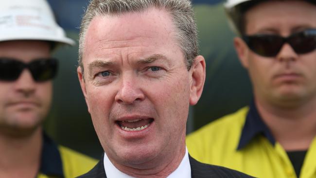 Christopher Pyne: ‘Labor are a bunch of hypocrites here’. Picture: AAP