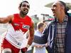 Special moment as Goodes ends public AFL exile