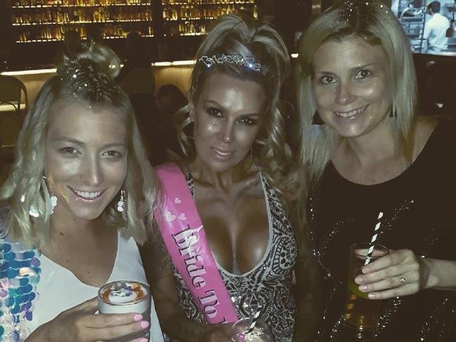 Karina May with friends on her Hen’s Night.