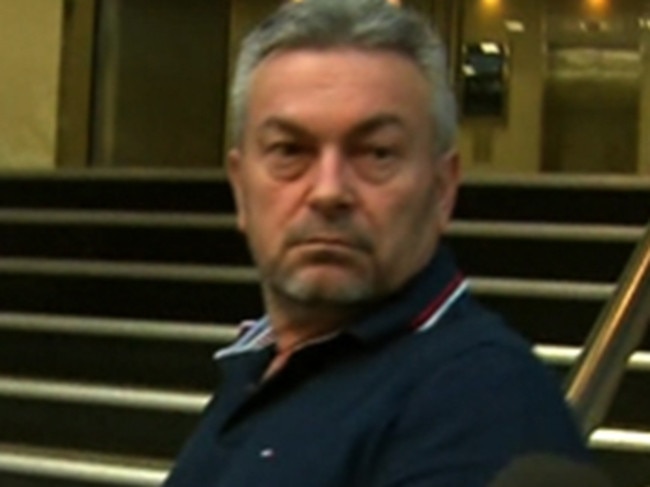 Bore Ristevski, pictured after the body of his wife Karen was found in a shallow Grave at Macedon, Victoria.