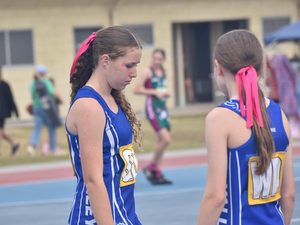 On court at the Cap Coast Junior Netball Carnival at the Barmaryee Multi Sports Precinct, Yeppoon, on August 11, 2024. Photo: Pam McKay