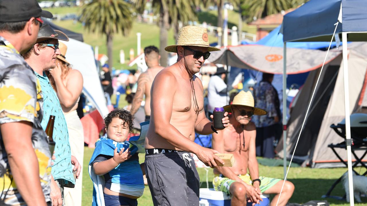 Eastern Beach in Geelong was a popular spot to bring in the New Year.