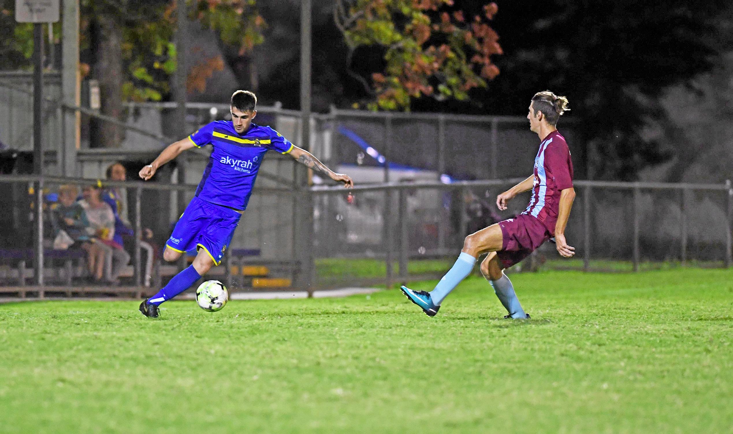 Gympie United Gladiators vs Coolum FC - #6 Paul Primavela. Picture: Troy Jegers