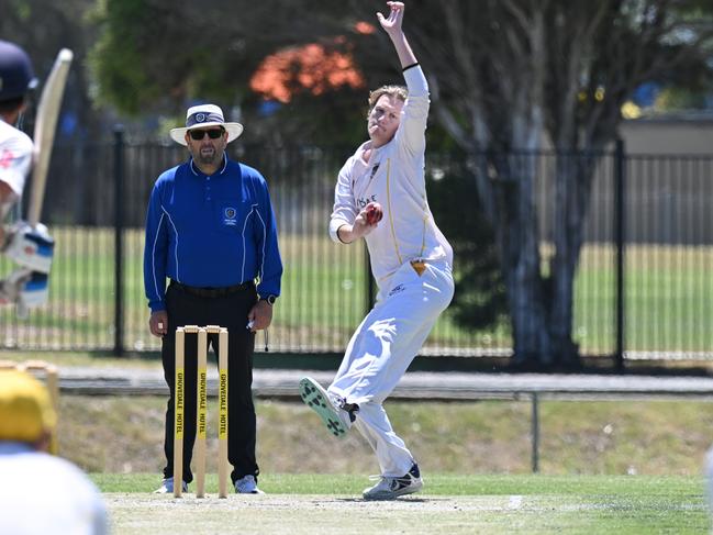 Sam Couuts took five wickets for Grovedale. Picture: Wes Cusworth