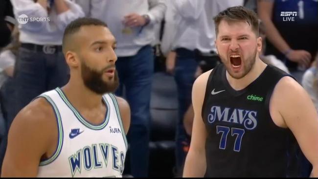 A Luka Doncic game-winning three-pointer lifted the Dallas Mavericks past the Minnesota Timberwolves in epic scenes on Saturday.