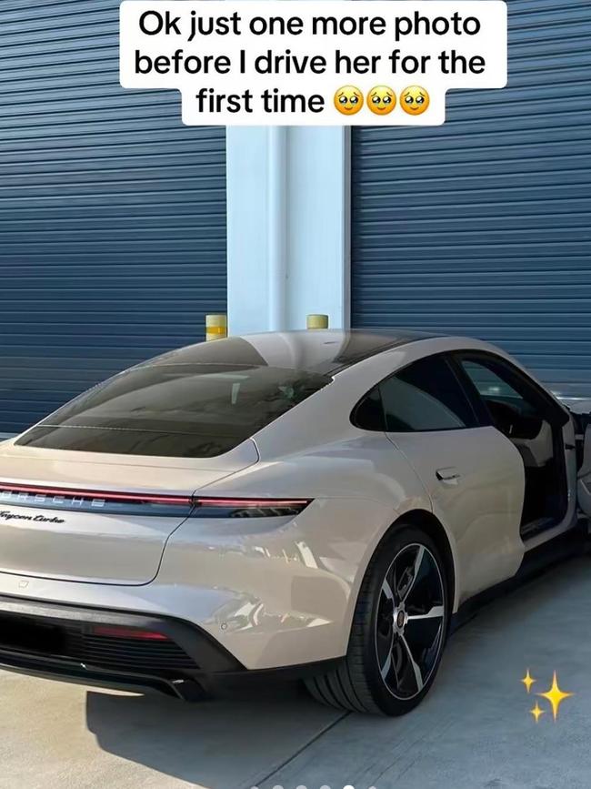 The 29-year-old described it as her ‘dream car’. Picture: TikTok