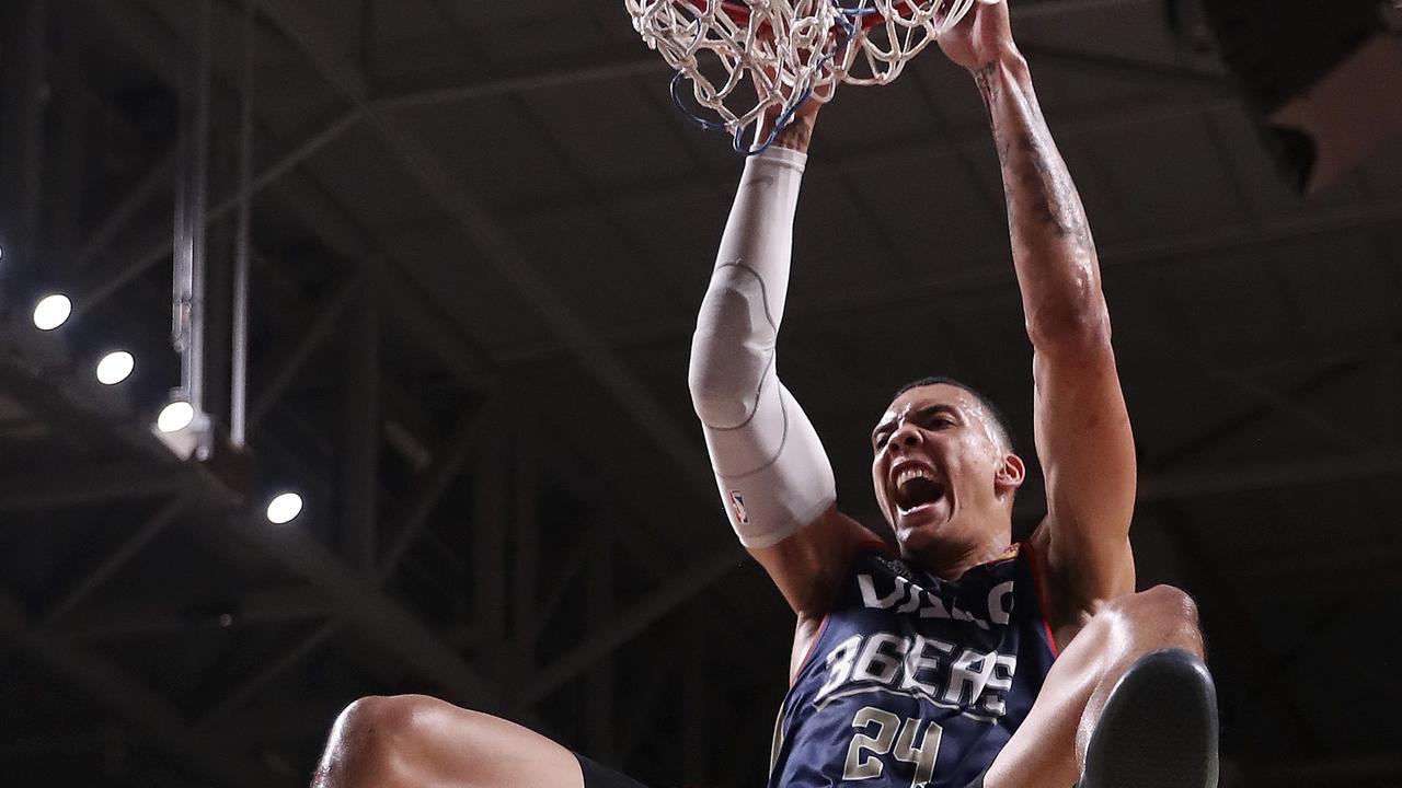 Wiley has thrilled fans with his work above the rim in his debut NBL season. Picture: Sarah Reed.