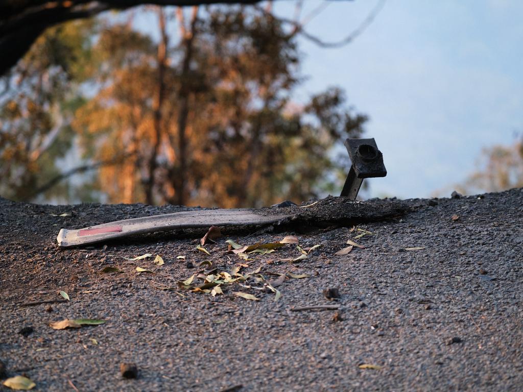 Photos from the ruins of Binna Burra Lodge in the hinterland after devastating bushfires. Photo: Andrew Wills