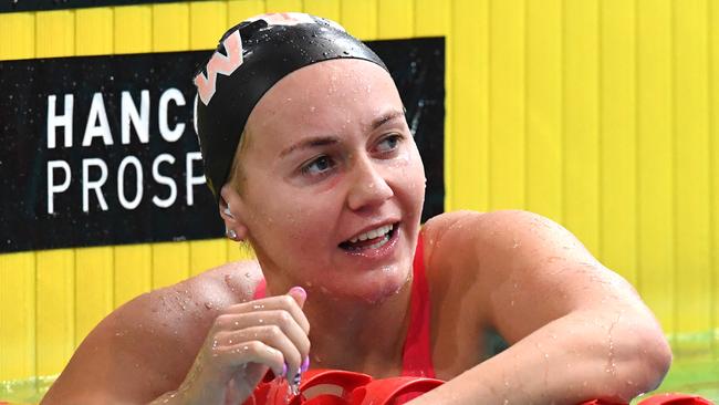 Ariarne Titmus has joined the Cali Condors in the International Swimming League. Picture: AAP