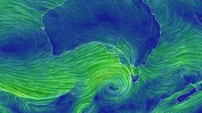 Gusts of 125 km/h are possible. Picture: Earthschool.