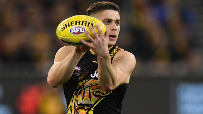 Dion Prestia’s kicking efficiency is poor. Picture: AAP