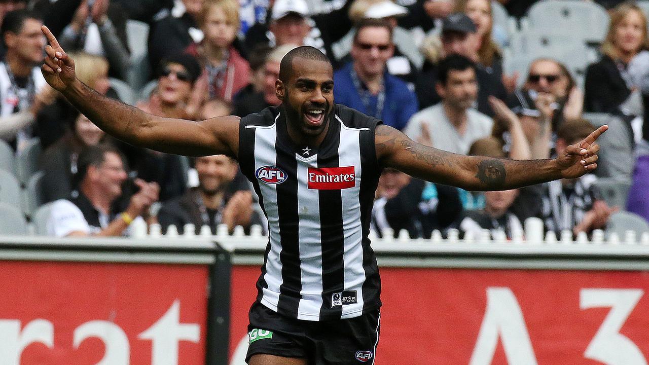 Lumumba played for Collingwood for ten seasons Picture: Wayne Ludbey