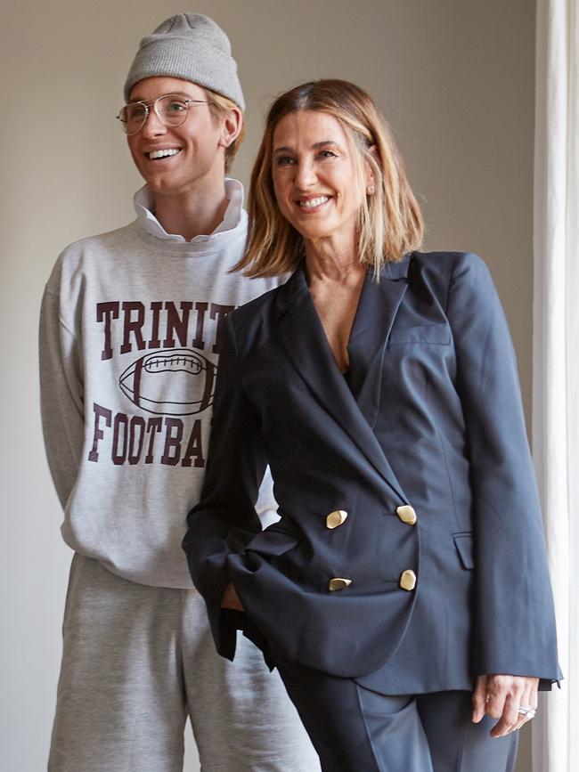 Stylist Elliot Garnaut with his mum Kathy.