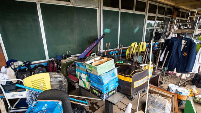 Items cleared out at Camden Sports Clubs and Bowling Club. Picture: Julian Andrews