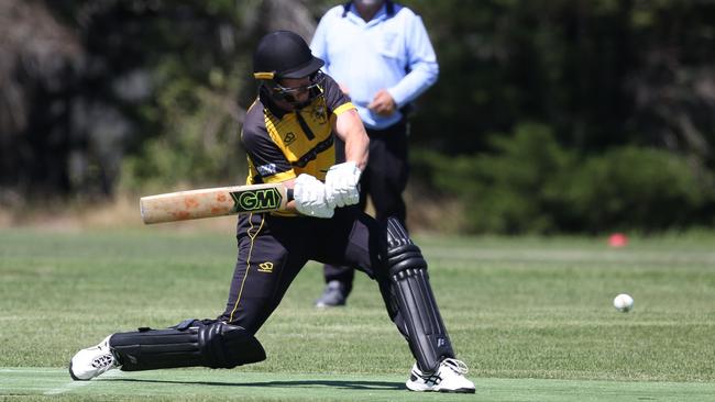 Sunbury United batsman Zach Forster. Picture: Stuart Milligan